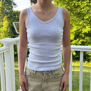 UNIQLO heather gray tank top, size S